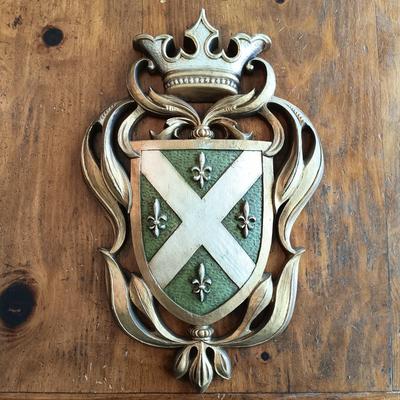 LOT 222: Vintage Burwood Products Coat of Arms Plaques