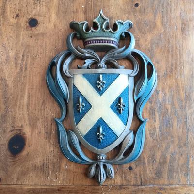 LOT 222: Vintage Burwood Products Coat of Arms Plaques