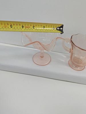 Pink Depression Glass - Vintage Blue Bubble Depression Glass Plate