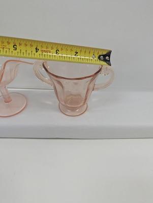 Pink Depression Glass - Vintage Blue Bubble Depression Glass Plate