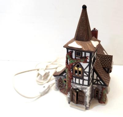 Lot #91 Dept 56 Dickens Village - lighted piece "Old St. Michael's Church - no box