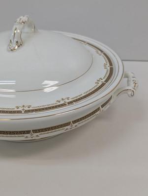 Antique Johnson Bros Covered Handled Vegetable Dish Porcelain Bavarian Toast Rack Made In Japan Sugar Bowl