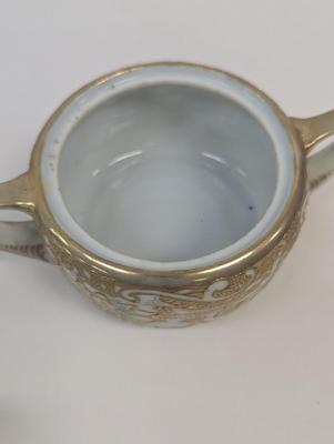 Antique Johnson Bros Covered Handled Vegetable Dish Porcelain Bavarian Toast Rack Made In Japan Sugar Bowl