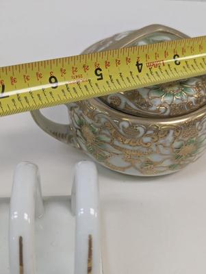 Antique Johnson Bros Covered Handled Vegetable Dish Porcelain Bavarian Toast Rack Made In Japan Sugar Bowl