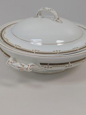 Antique Johnson Bros Covered Handled Vegetable Dish Porcelain Bavarian Toast Rack Made In Japan Sugar Bowl