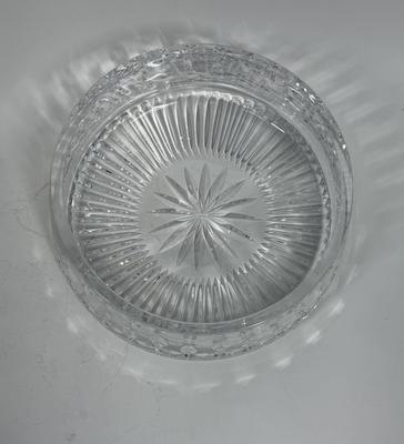 Vintage Waterford-Style Crystal 8” X 3 1/2” Round Serving Bowl Centerpiece