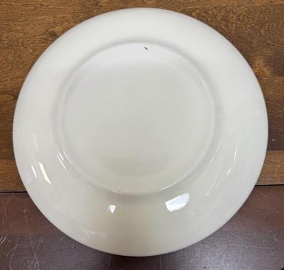 Blue Green Ceramic Plate Platter 12" dia. 70's