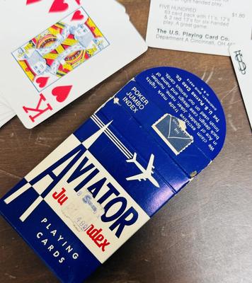 Aviator Playing Cards - open box, but verified deck is complete