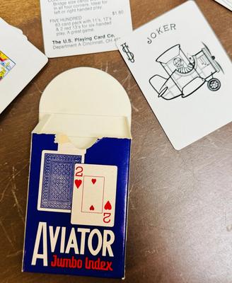 Aviator Playing Cards - open box, but verified deck is complete