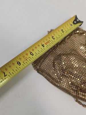 Vintage Whiting & Davis Accordion Top Gold Mesh Purse Wedding Handbag