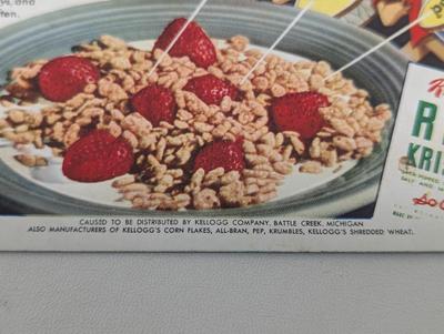 Printed In USA Art Deco Rice Krispies Cards 1942 Ward's Tip-Top Bread Advertising Calendar