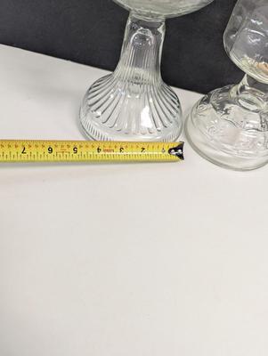 Vintage Oil Lamp Lamplight Farms Clear Glass With Shade & Wick