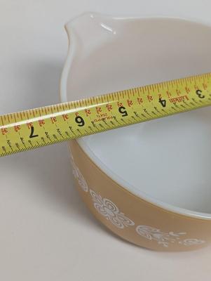Vintage Pyrex Butterfly Gold Casserole Dish With Lid