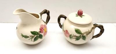 Lot #104 Franciscan "Desert Rose" Sugar/Creamer Set