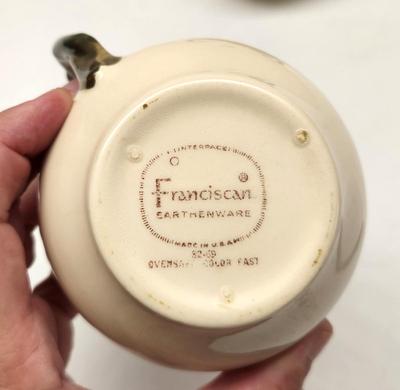 Lot #104 Franciscan "Desert Rose" Sugar/Creamer Set