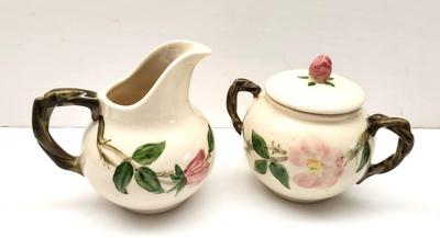 Lot #104 Franciscan "Desert Rose" Sugar/Creamer Set