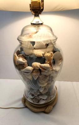 Lot #105 70's Table Lamp with Sea Shell base