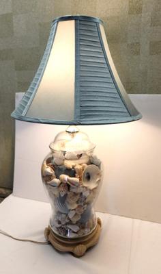 Lot #105 70's Table Lamp with Sea Shell base