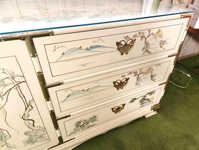 Lot #110 Asian Style Dresser - 6 drawer