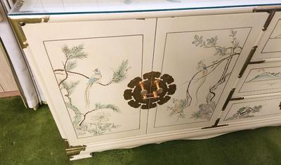 Lot #110 Asian Style Dresser - 6 drawer
