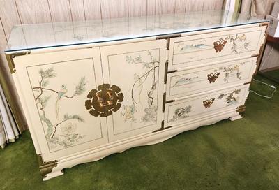 Lot #110 Asian Style Dresser - 6 drawer