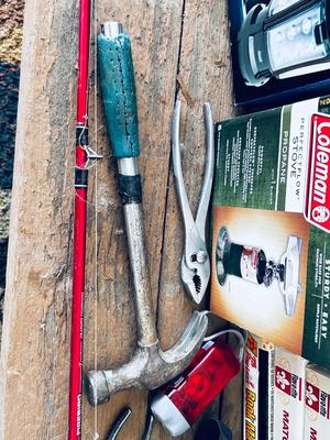 COLEMAN PERFECTFLOW STOVE, SHAKESPEARE FISHING POLE, COLEMAN QUAD LANTERN AND MORE!