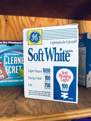 HOUSEHOLD CHEMICALS AND LIGHT BULBS