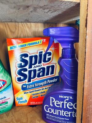 HOUSEHOLD CHEMICALS AND LIGHT BULBS