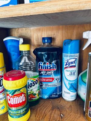 HOUSEHOLD CHEMICALS AND LIGHT BULBS