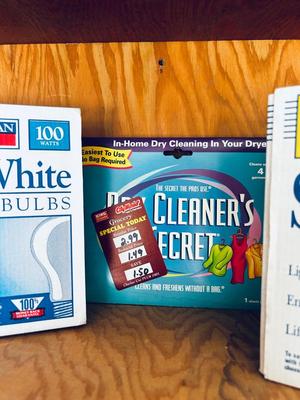 HOUSEHOLD CHEMICALS AND LIGHT BULBS