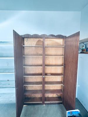GARAGE CABINET AND SHELF