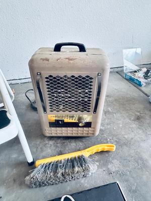 HANDY LITTLE STEP STOOL, CASH LOCK BOXES, HEATER AND MORE
