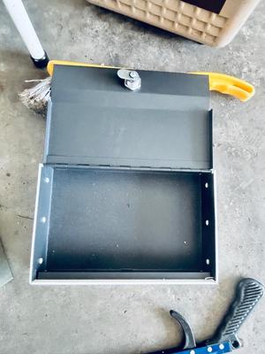 HANDY LITTLE STEP STOOL, CASH LOCK BOXES, HEATER AND MORE
