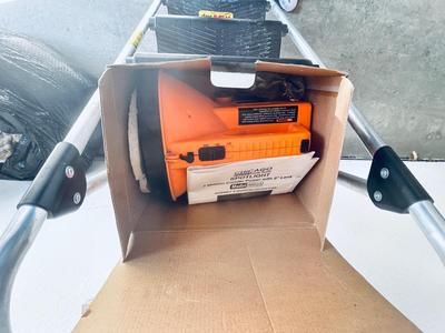 WERNER STEP STOOL AND CHICAGO ELECTRIC SPOTLIGHT