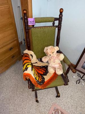 Sale Photo Thumbnail #605: U82-Antique rocker w/extras