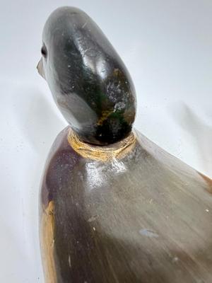 Lot of two Wooden Decoy Ducks handmade vintage