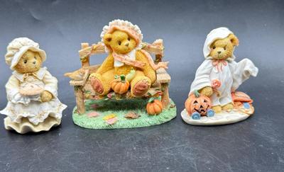 Cherished Teddies Set of 3: Patience 1994, Cathy 1997, Stacie 1994