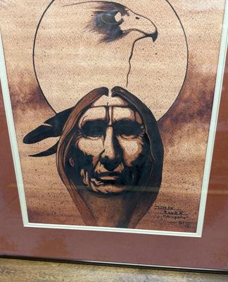 Framed Wall Art: Little Raven - Arapaho from 1981