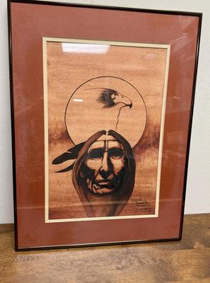 Framed Wall Art: Little Raven - Arapaho from 1981