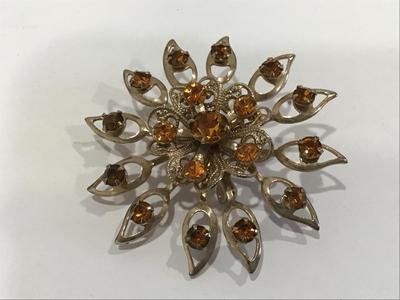 Vintage Topaz Brooch