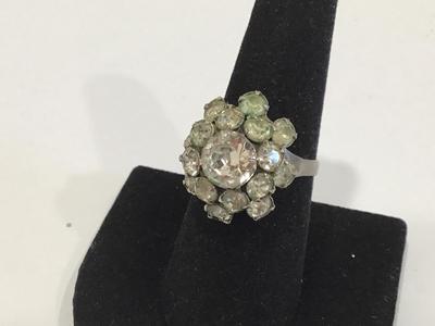 Vintage Rhinestone Cocktail Ring
