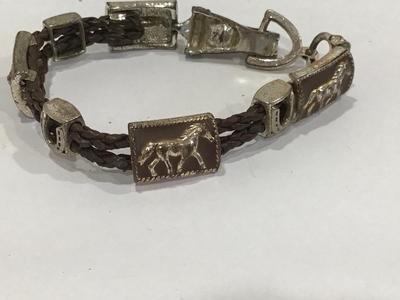 Braided Horse Bracelet