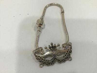 925 Bracelet with Fashion Charm. Only Bracelet 925