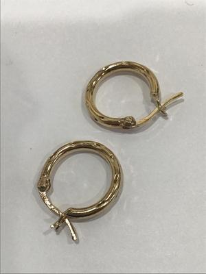 Gold Tone Hoops
