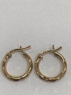 Gold Tone Hoops