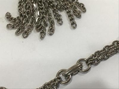 Silver Tone Tassel Pendant Necklace