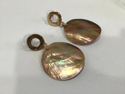 Large Abalone Earrings