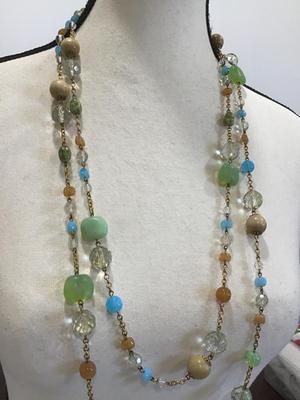 Joan Rivers X long Multi Beaded Necklace