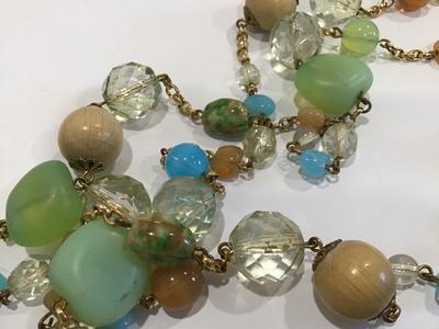 Joan Rivers X long Multi Beaded Necklace