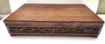 Lot #114 Vintage Silver Chest with Carved Front
